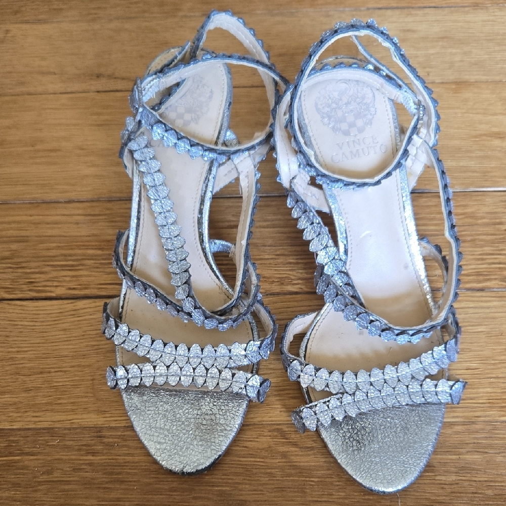 Vince Camuto Silver Heels